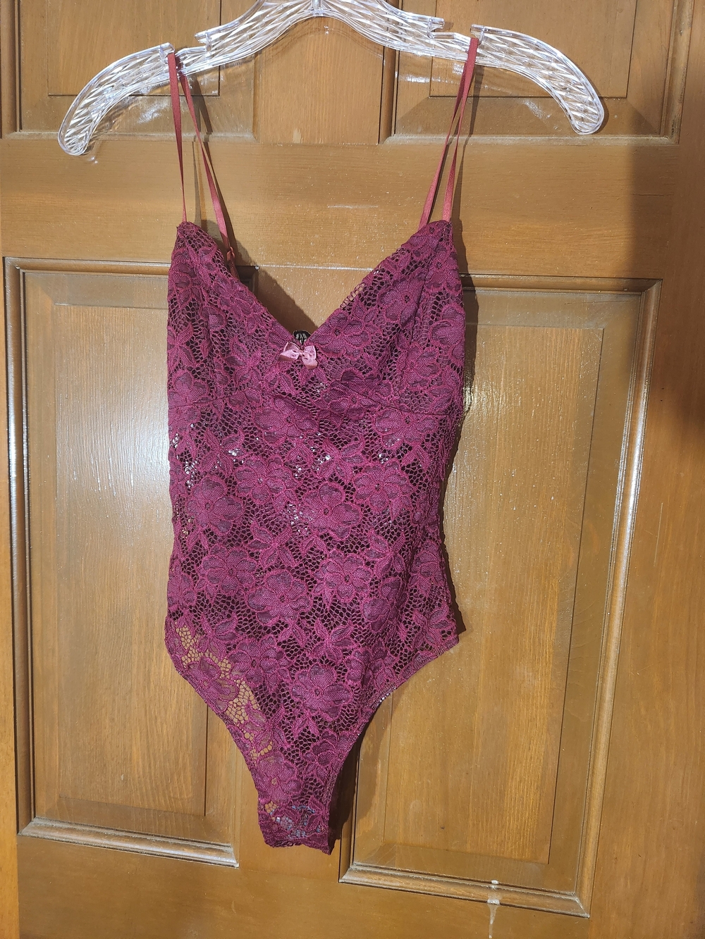 Princess Polly Pennard Lace Bodysuit Wine Burgundy Size 2 NWT